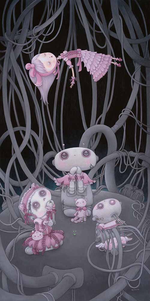 Her Data, Our Soul Painting by aica, Art Artist aica