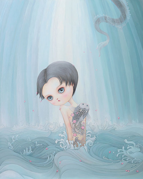 Koinobori: Carp's Ascent Painting by aica, Art Artist aica